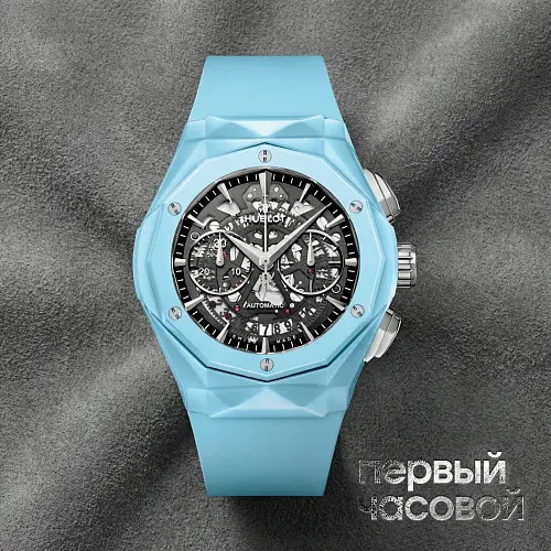 Classic Fusion Aerofusion Chronograph Orlinski Sky Blue Ceramic