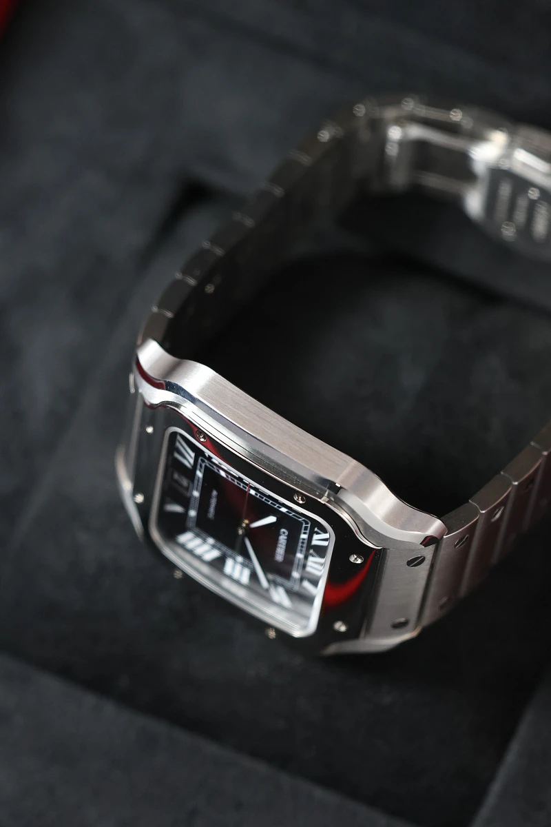 Cartier Santos De Cartier Large Model Black Dial WSSA0096 — фото 6