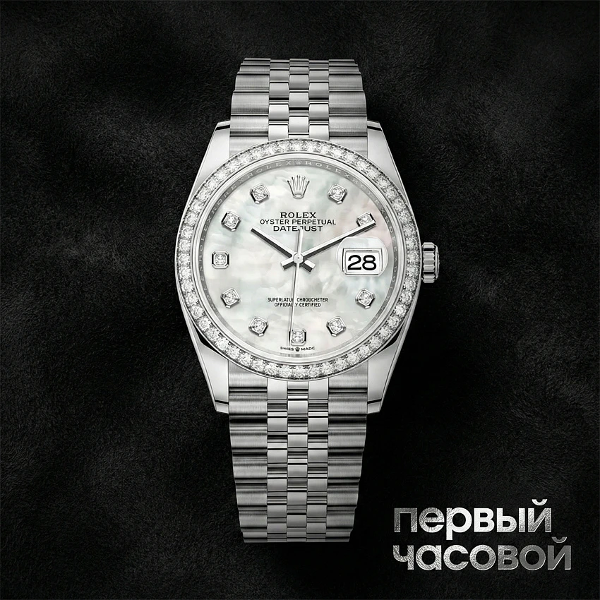 Datejust 36mm White Mop Diamond Jubilee Stainless Steel