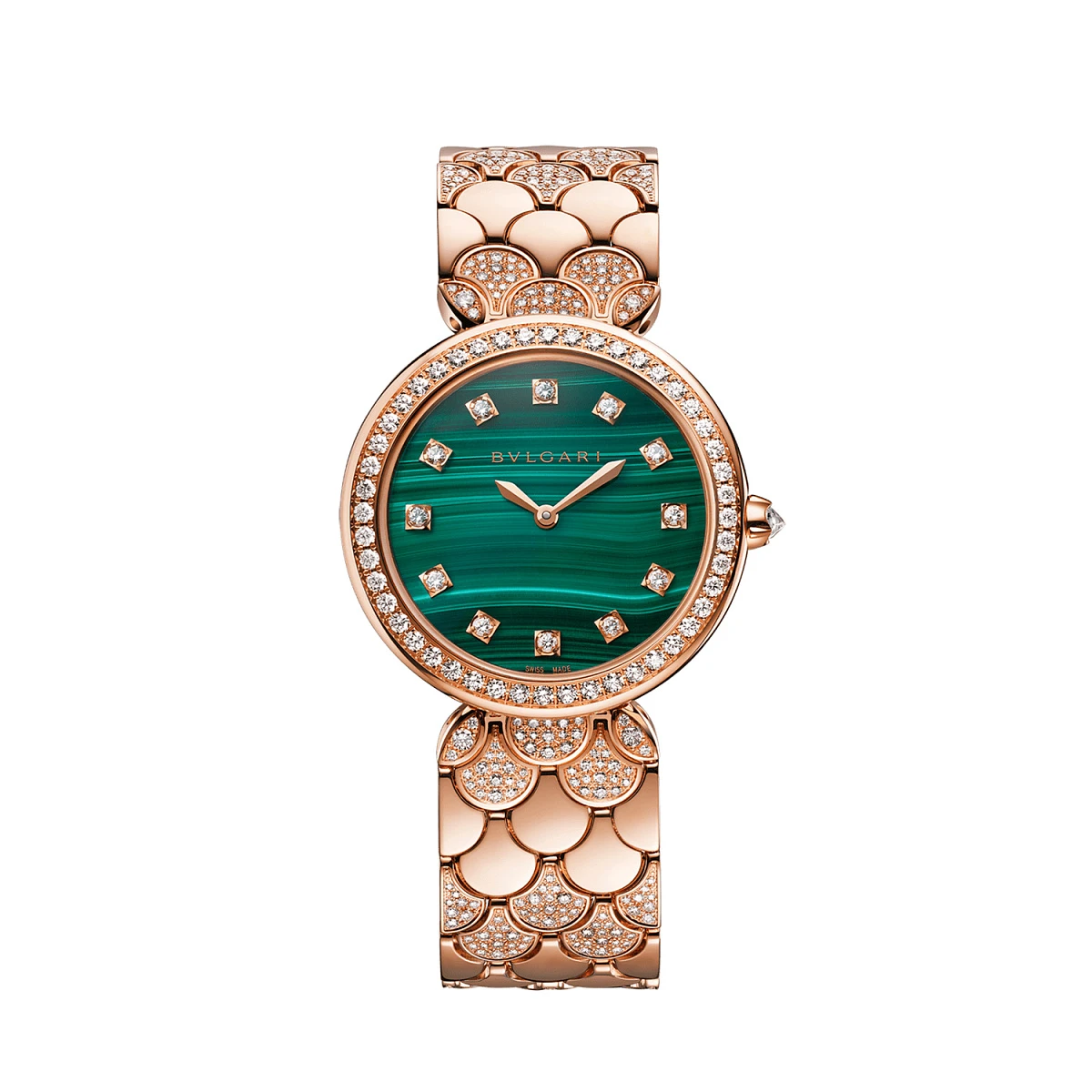 Купить элитные часы Bvlgari DIVAS’ DREAM WATCH Malachite Dial 33 mm 103521: в наличии в Москве!