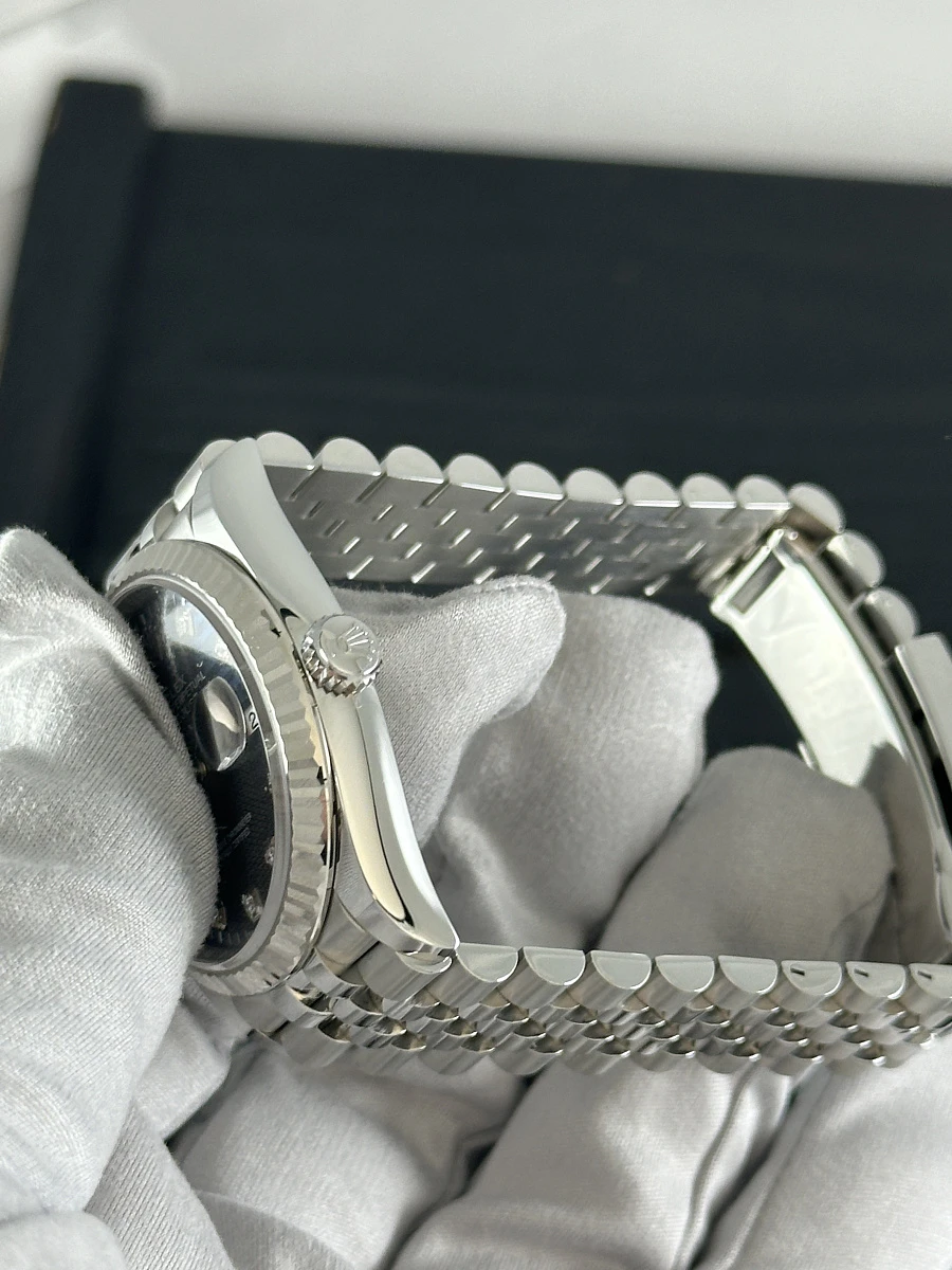Купить элитные часы Rolex Datejust 36mm Steel &amp; White Gold Blue Fluted Motif Dial Diamonds 126234: в наличии в Москве!