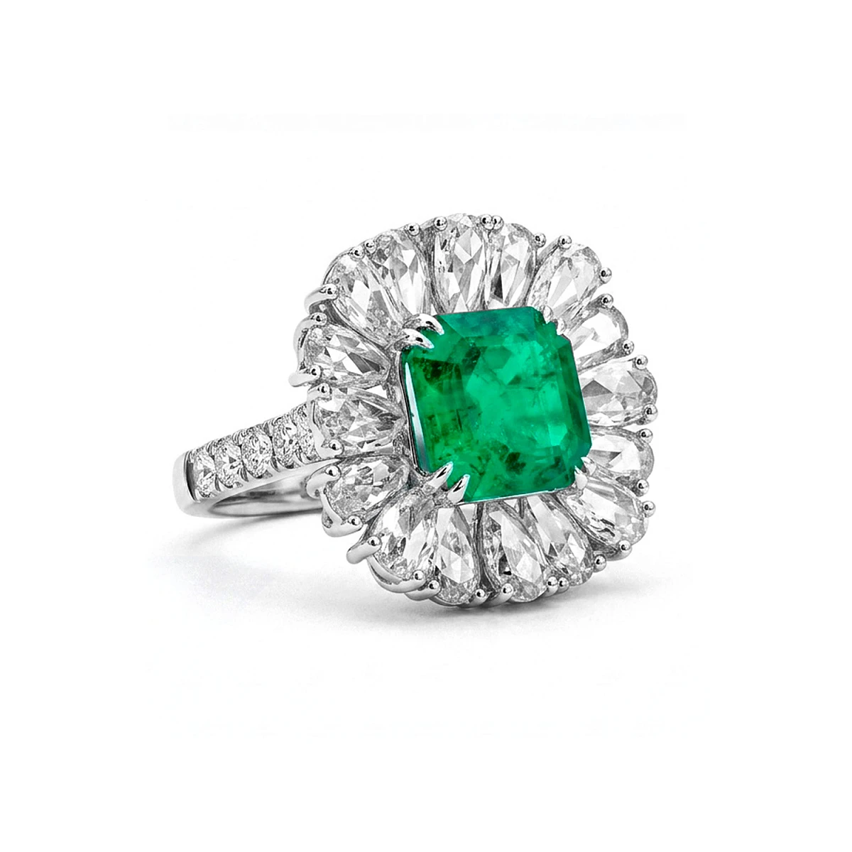 Studio jewelry Кольцо с изумрудом 3,12 ct. (Colombia)