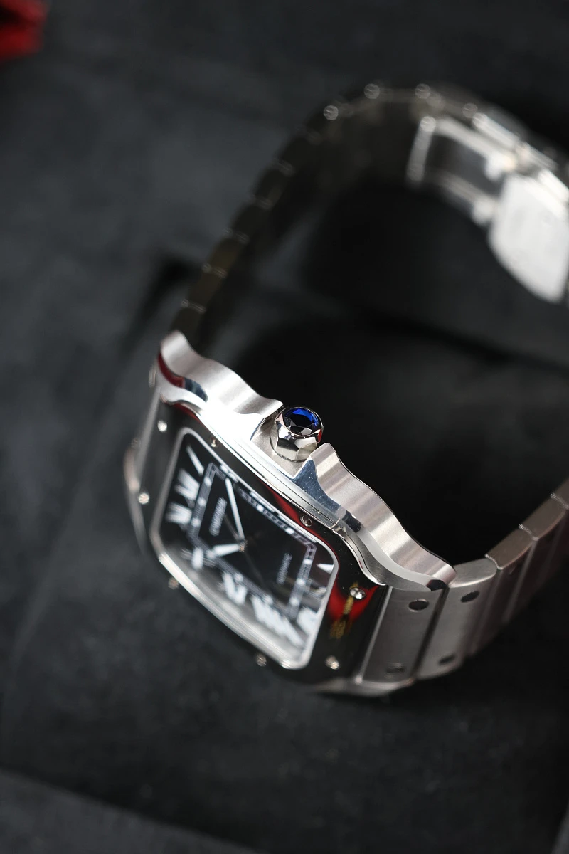 Cartier Santos De Cartier Large Model Black Dial WSSA0096 — фото 5