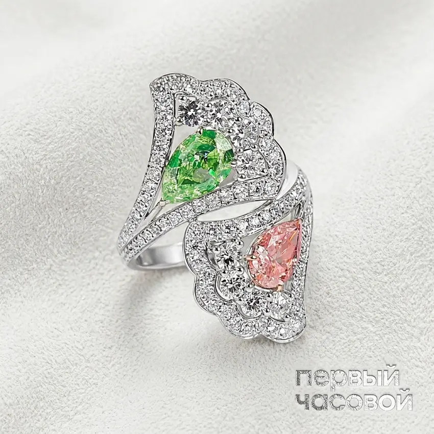 Кольцо с бриллиантами 1,01/0,70 ct.