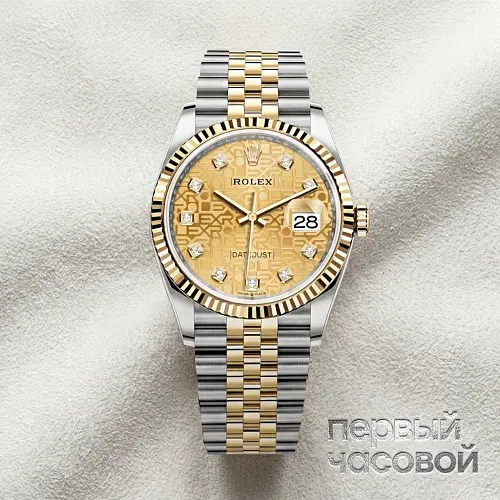 Datejust 36mm Motif Steel Yellow Gold