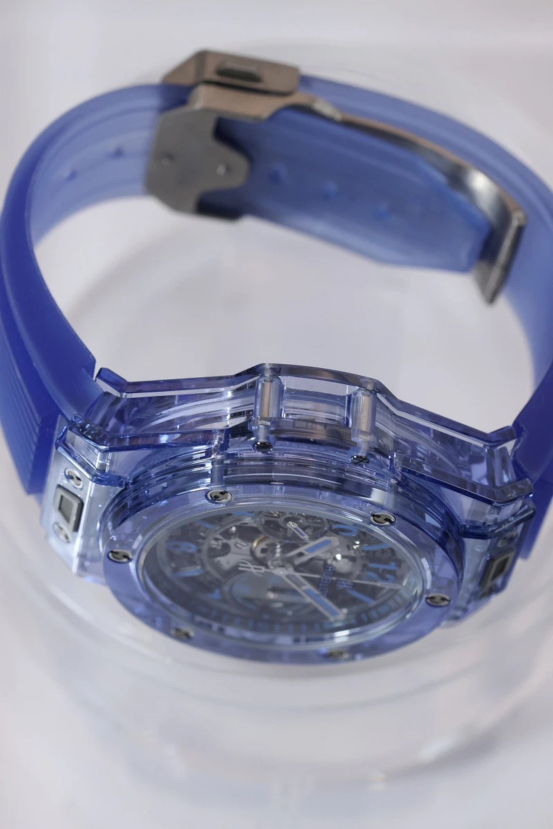 Купить элитные часы Hublot Big Bang Unico Blue Sapphire 45 mm 411.JL.4809.RT: в наличии в Москве!