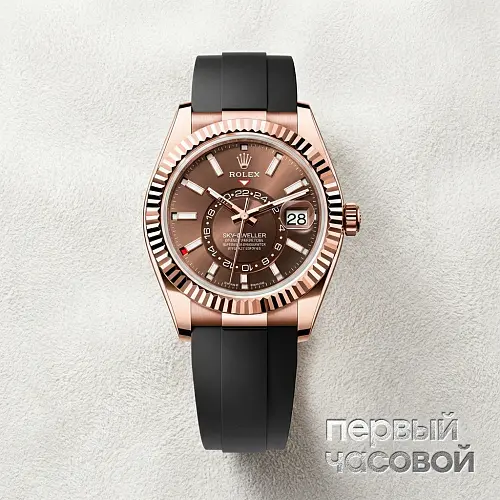 Sky-Dweller 42Mm Everose Gold Chocolate Dial
