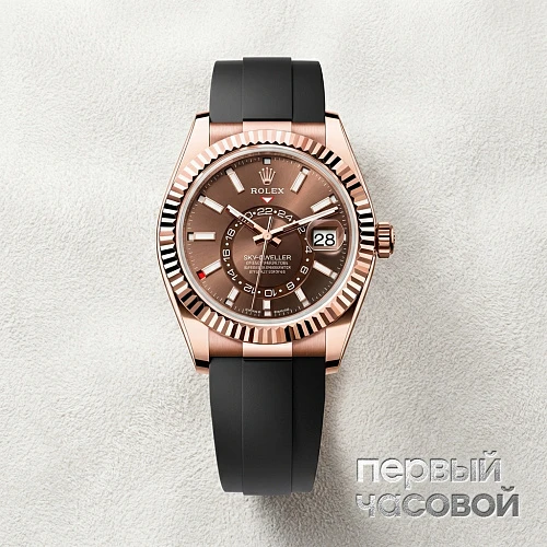 Sky-Dweller 42Mm Everose Gold Chocolate Dial