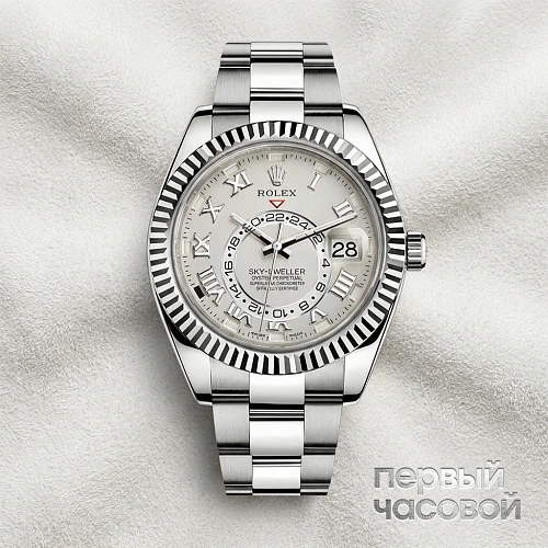 Sky-Dweller White Gold White Dial