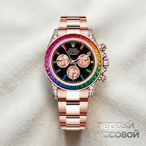 Тюнинг Oyster Perpetual Daytona Rose Gold Custom Rainbow