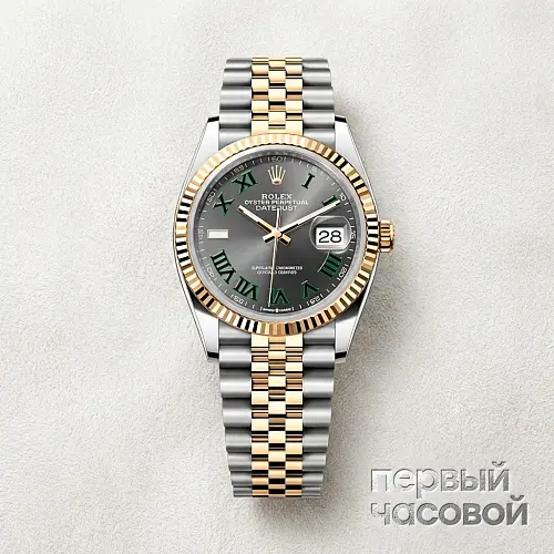Datejust 36 Mm Wimbledon Steel Yellow Gold