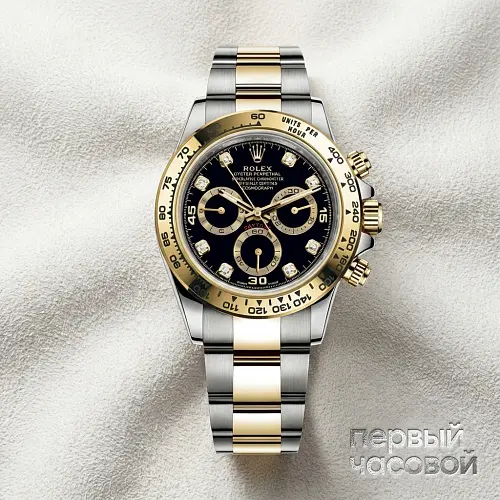 Oyster Perpetual Cosmograph Daytona Black Dial 8 Diamonds