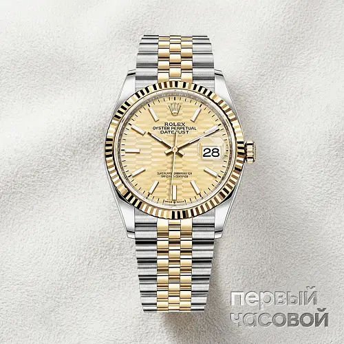 Datejust 36mm Steel & Yellow Gold Fluted Motif