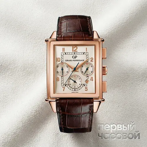 Vintage Xxl 1945 Chronograph Girard Perregaux Rose Gold