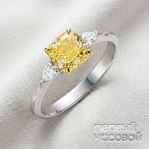 Кольцо с бриллиантом 5,81 ct. W to X/VS2