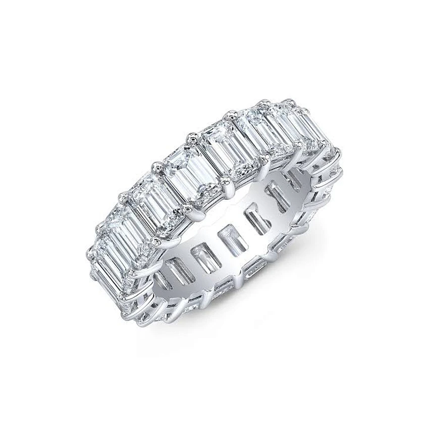 Eternity Ring Emerald Cut 8,55 ct. G-H/VS