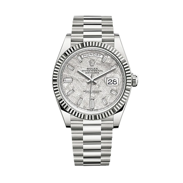 Oyster Perpetual White Gold Day-Date Meteorite 40mm