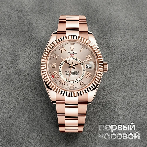 Sky-Dweller Rose Gold Sundust Roman Dial