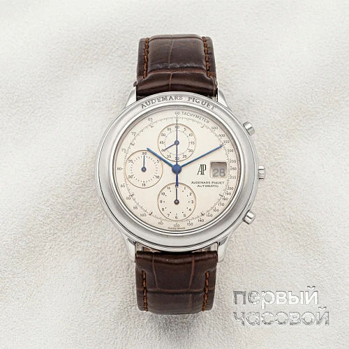 Jules Huitième Stainless Steel White Dial Chronograph 40 MM
