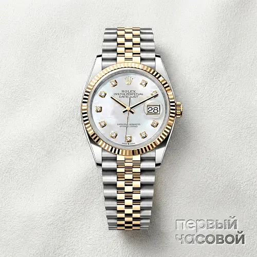 Datejust 36Mm Mother Of Pearl Dial Steel Yellow Gold