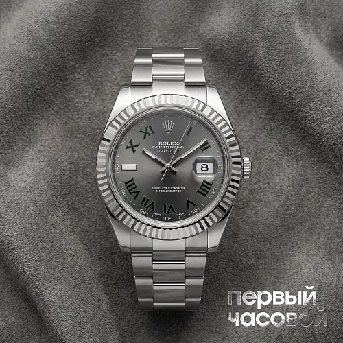 Datejust Ii 41Mm Steel And White Gold Black Roman