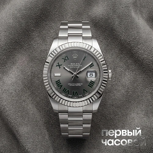 Datejust Ii 41Mm Steel And White Gold Black Roman
