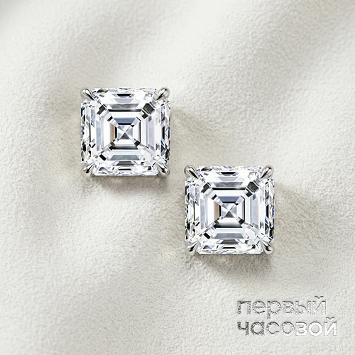 Серьги 3,00/3,00 ct. H/VS (Asscher Diamonds)