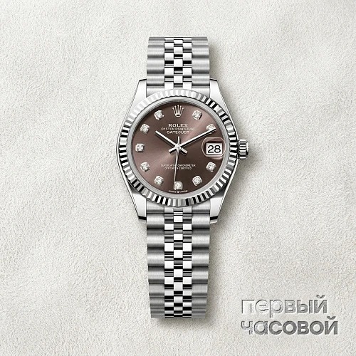 Datejust 31mm Grey Dial Diamond Index