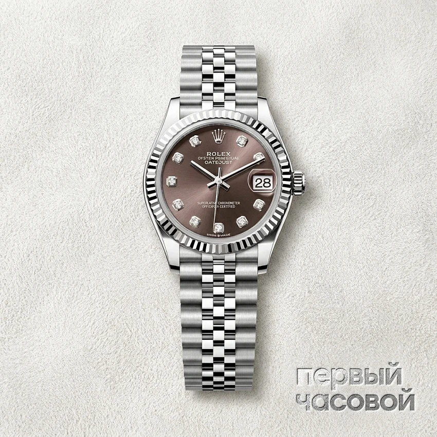 Datejust 31mm Grey Dial Diamond Index