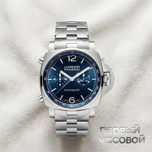 Luminor Chrono 44 Mm Blue Dial Steel