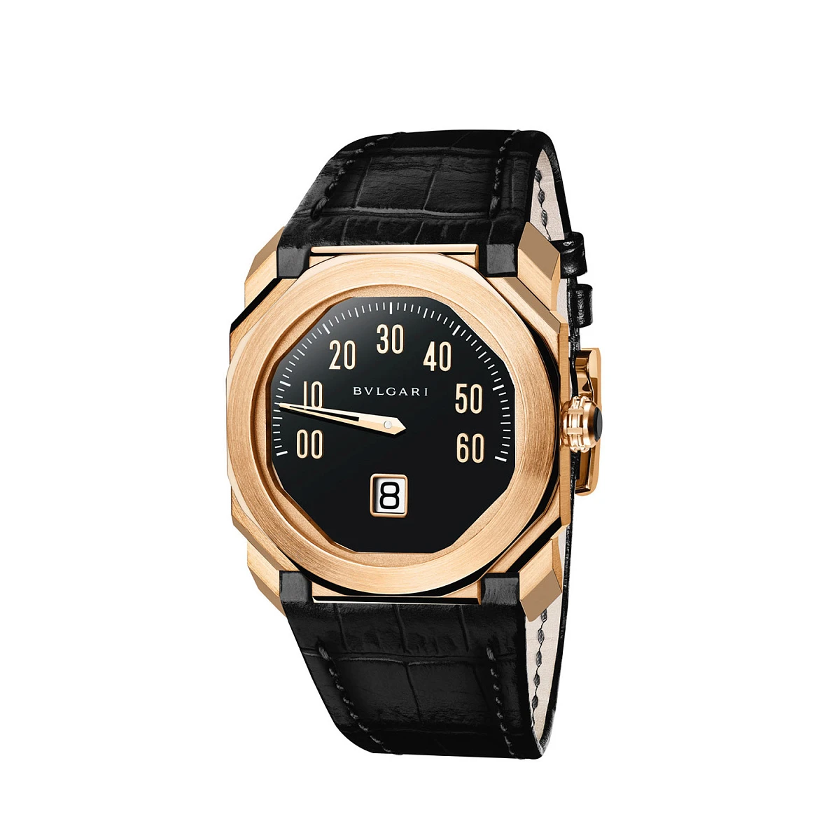 Купить элитные часы Bvlgari Octo Mono-Retrograde Rose Gold : в наличии в Москве!