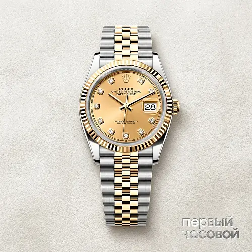Datejust 36mm Champagne Diamond Dial