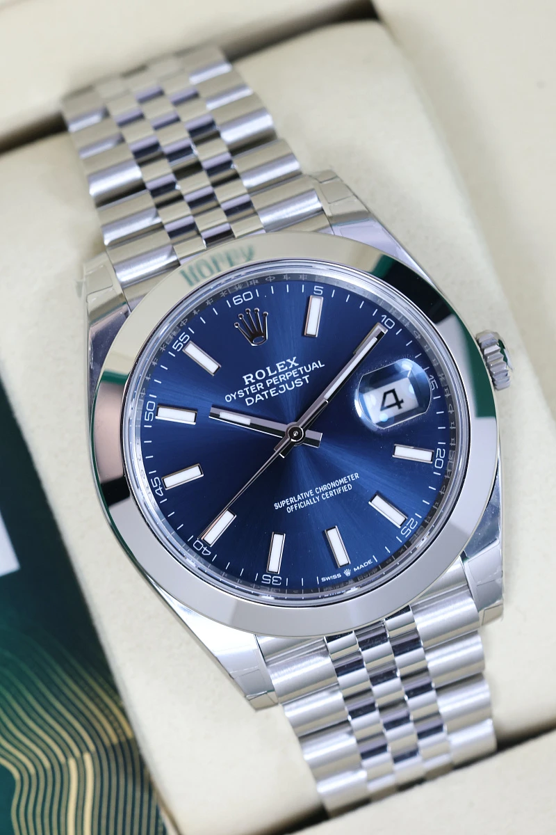 Купить элитные часы Rolex Oyster Perpetual Datejust 41 Mm Blue Sticks Jubilee 126300: в наличии в Москве!
