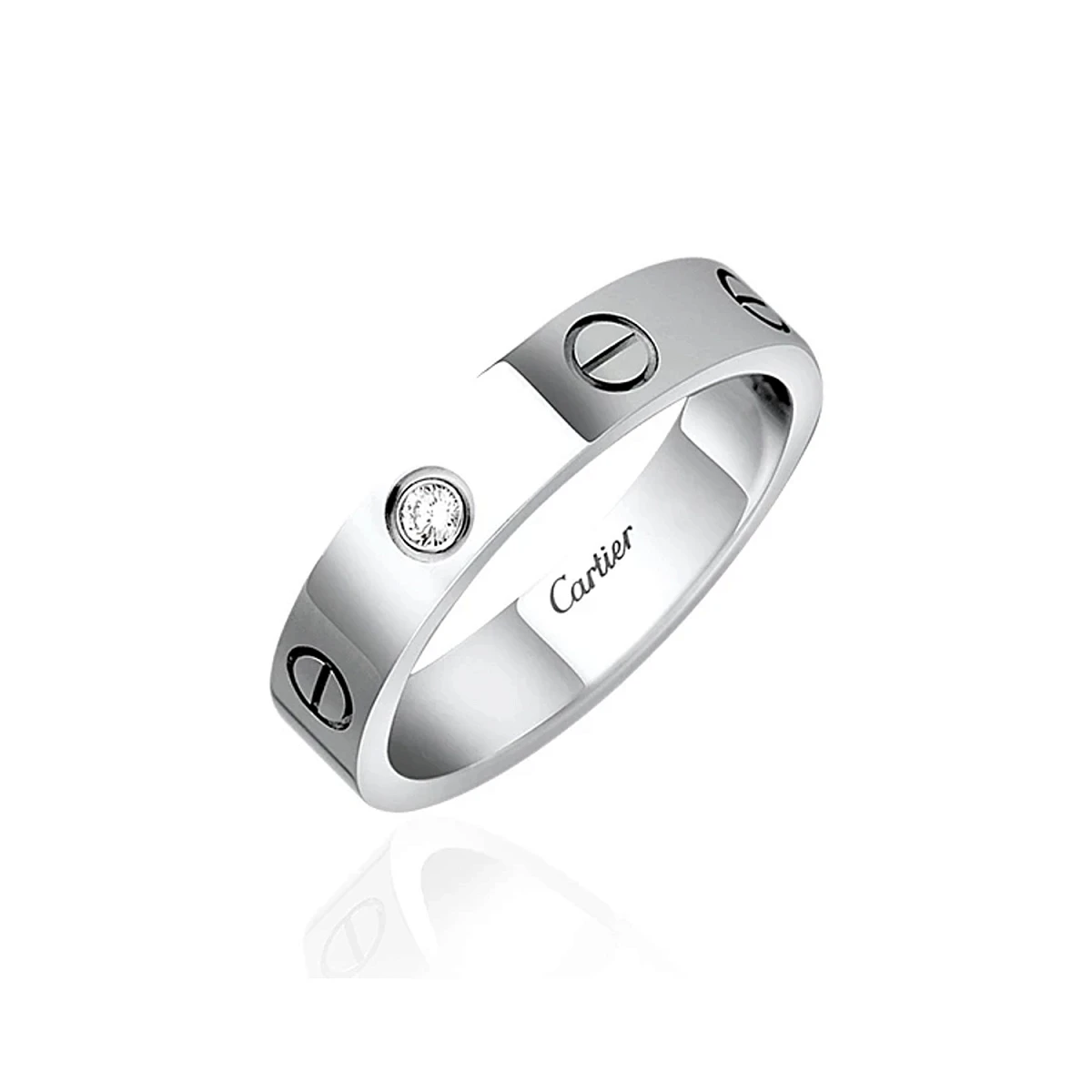 Купить украшение Cartier LOVE Ring, Small Model, 1 Diamond CRB4050555: в наличии в Москве!