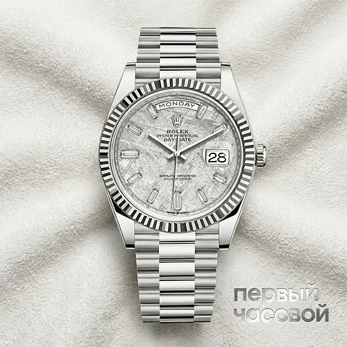 Oyster Perpetual White Gold Day-Date Meteorite 40Mm
