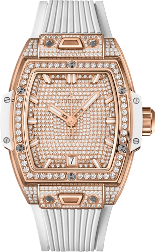 Shaped Spirit Of Big Bang King Gold White Full Pave