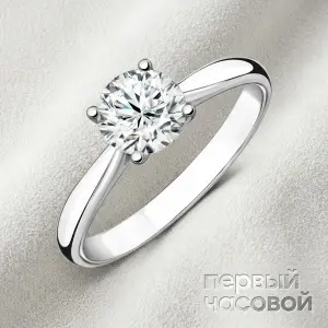 Studio jewelry Кольцо с бриллиантом 2,22 ct J/IF (3 Excellent)