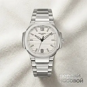 Patek Philippe Nautilus Silvery Opaline Dial 35.2Mm Stainless Steel