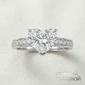 Studio jewelry Кольцо с бриллиантом 5,02 ct I/SI2