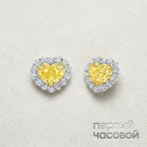 Studio jewelry Серьги с бриллиантами 1,01/1,03 ct