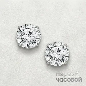 Studio jewelry Серьги с бриллиантами 5,01/5,01 ct H/VS1 (3 Excellent)