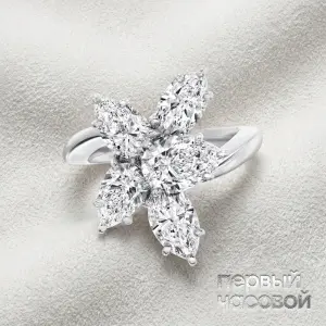 Studio jewelry Кольцо Cluster Diamond Ring 3,75 ct. H/VS1