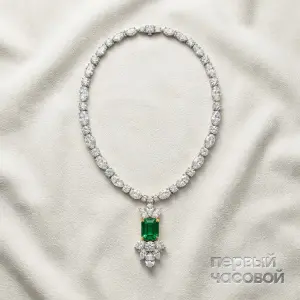 Studio jewelry Колье с изумрудом 12,24 ct.