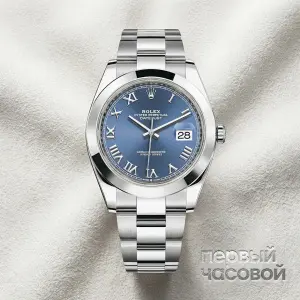 Rolex Oyster Perpetual Datejust Ii 41Mm Blue Azzurro