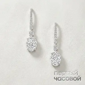 Studio jewelry Серьги с бриллиантами 2,22/2,33 ct D/VS