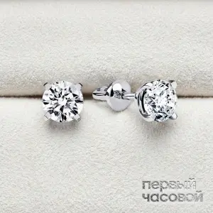Studio jewelry Серьги с бриллиантами 0,32/0,32 ct I/VS1