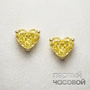 Studio jewelry Серьги с бриллиантами 1,00/1,01 ct (Heart Diamonds)