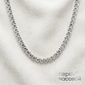 Studio jewelry Теннисное колье с бриллиантами 65 ct G/VS (3 Excellent)