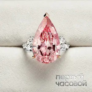 Studio jewelry Кольцо с бриллиантом 4,04 ct Fancy Vivid Pink (Treated)/VS1