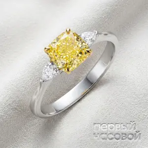 Studio jewelry Кольцо с бриллиантом 5,81 ct. W to X/VS2
